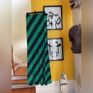 Ann Taylor STRIPED Maxi SKIRT Size M NWOT